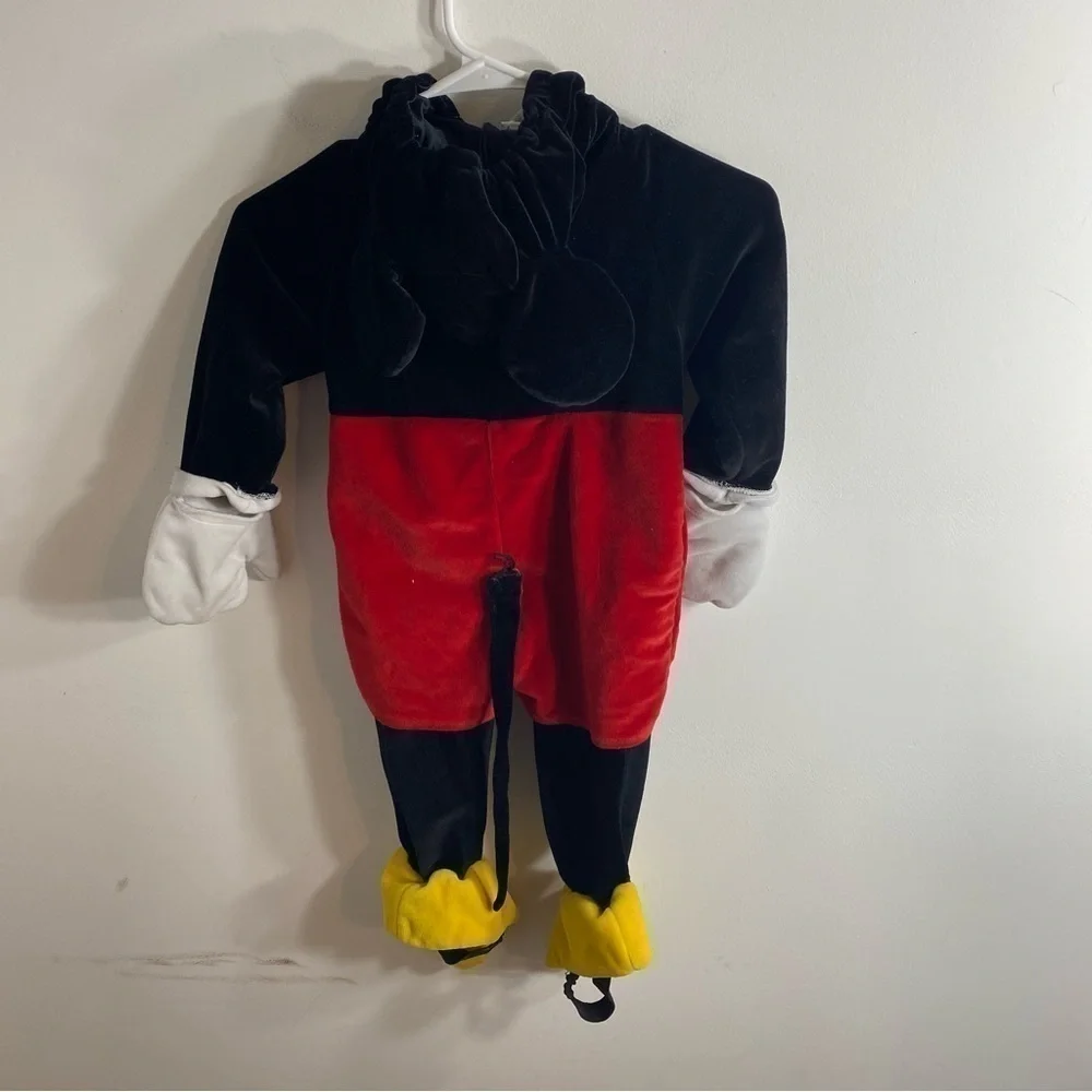 Disney Mickey Mouse Bodysuit Costume 18-24 mos Store Vintage Black Red Halloween - Picture 9 of 9